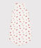 Babies' 1 TOG floral cotton sleeping bag MARSHMALLOW white/MULTICO white