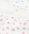 Pack of heart-print cotton shorties for children variante 1
