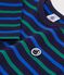 Children's cotton Breton top blue/blue/green