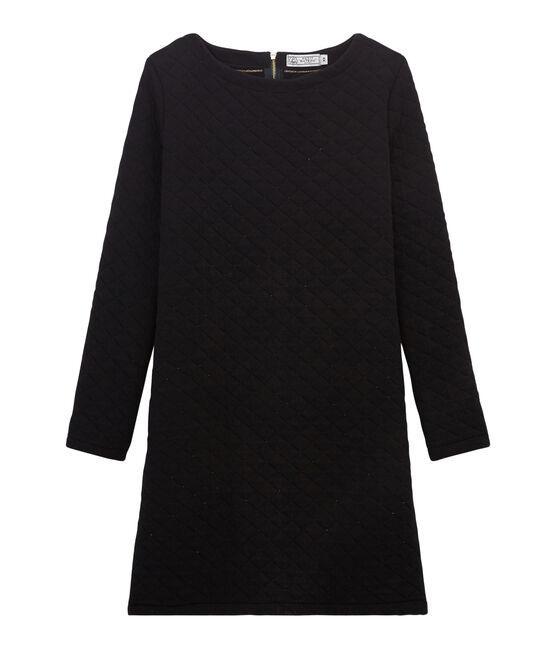 Women's Tube-Knit Shift Dress NOIR black/DORE yellow