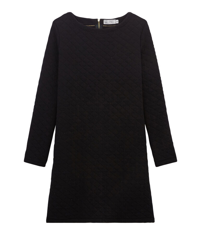 Women's Tube-Knit Shift Dress black/yellow
