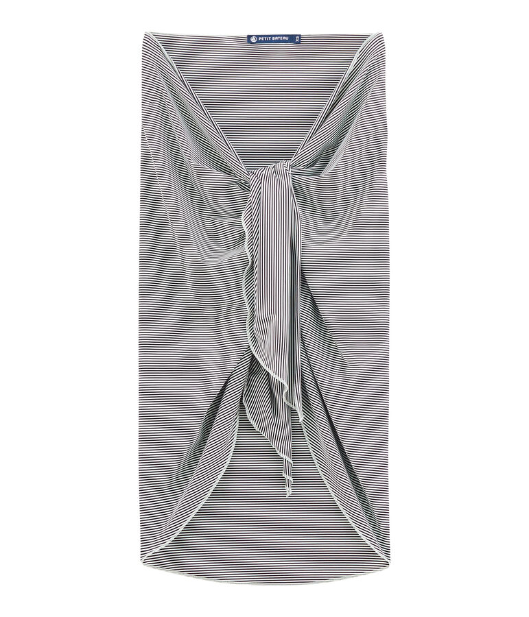 Women's wrap-around skirt blue/white