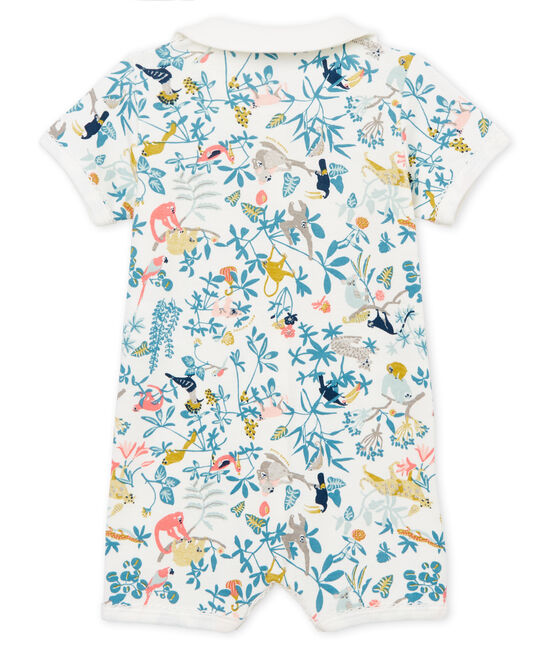 Baby Girls' cotton shortie MARSHMALLOW white/MULTICO white