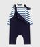Babies' cotton gift set: dungarees and a body variante 1