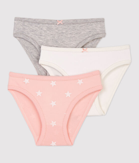 Girls' Star Print Cotton Briefs - 3-Pack variante 1