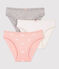 Girls' Star Print Cotton Briefs - 3-Pack variante 1