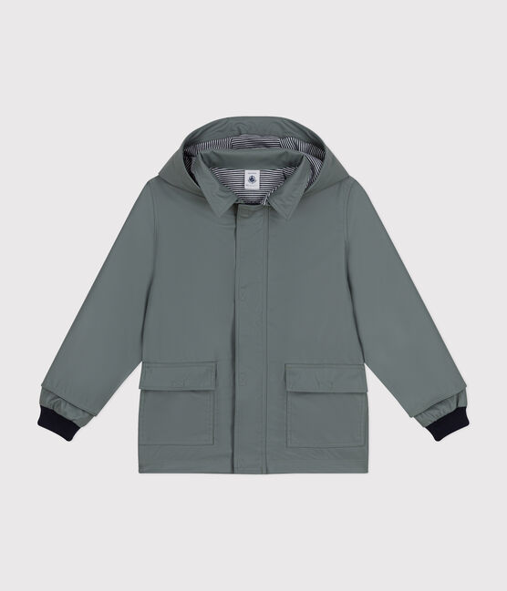 Children's unisex iconic recycled raincoat THUYA green