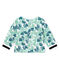 Baby girls' printed knit cardigan BOCAL blue/MULTICO white