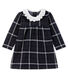 Baby Girls' Long-Sleeved Checked Dress