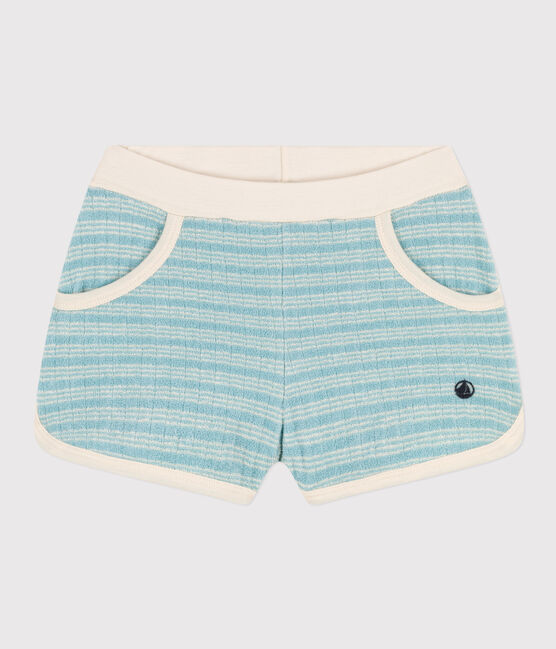 Girl's Striped Terry Shorts MIMI /AVALANCHE
