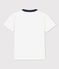 Boys' Short-Sleeved Cotton T-Shirt MARSHMALLOW white