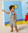 Babies' Mr. Men and Little Miss cotton playsuit MARSHMALLOW white/SMOKING blue