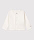Babies' Organic Cotton 2x2 Rib Knit Cardigan