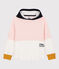 Girls' Fleece Hoodie MINOIS pink/MARSHMALLOW white