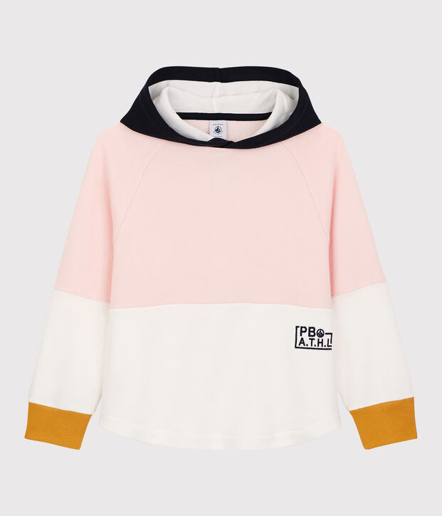 Girls' Fleece Hoodie pink/white