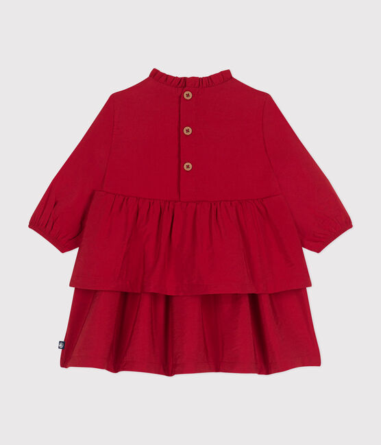 Babies' long-sleeved dress AURORA red