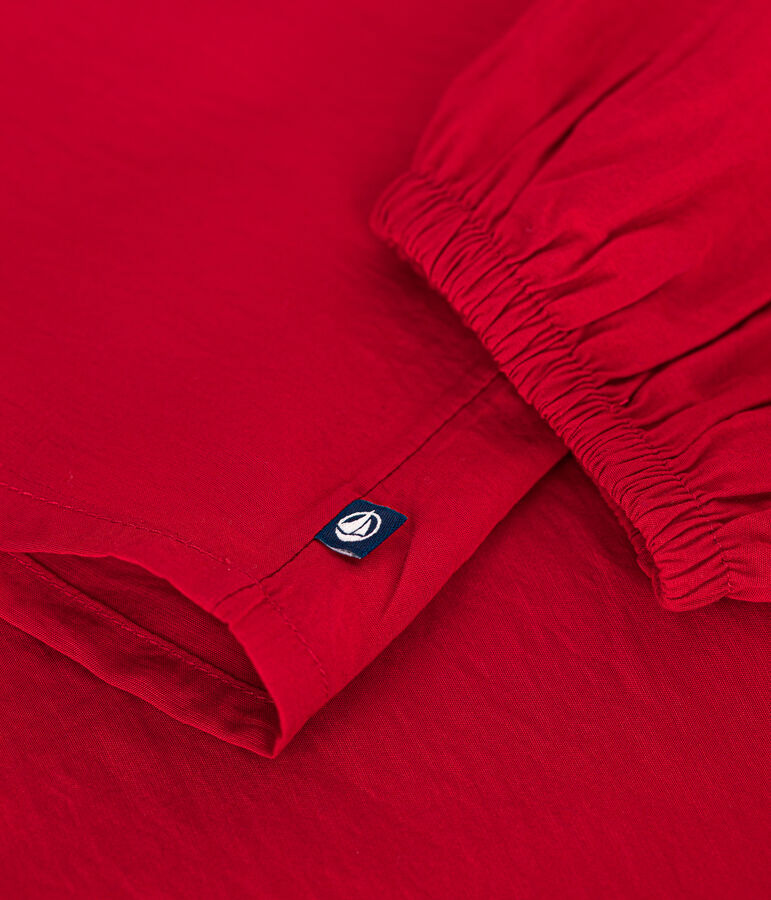 Girls' long sleeved blouse red