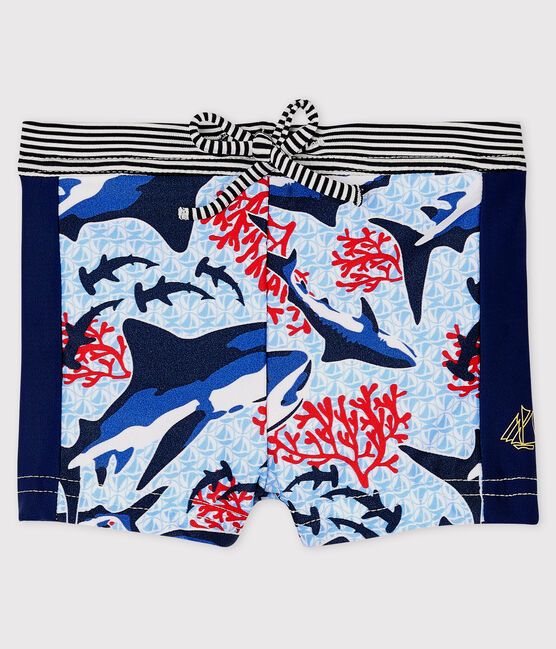 Baby Boys' Eco-Friendly Swimming Trunks SMOKING blue/MULTICO white