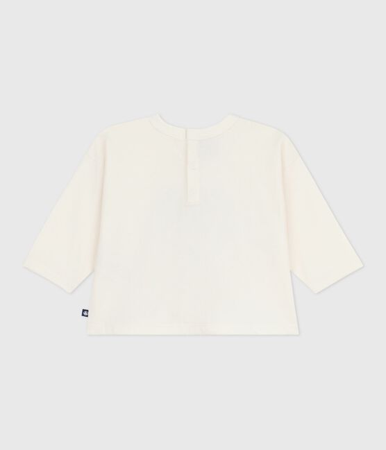 Babies' long-sleeved T-shirt with a cat design MILK /MULTICO