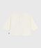 Babies' long-sleeved T-shirt with a cat design MILK /MULTICO