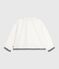 Children's long-sleeved plain cotton poplin blouse ECUME white