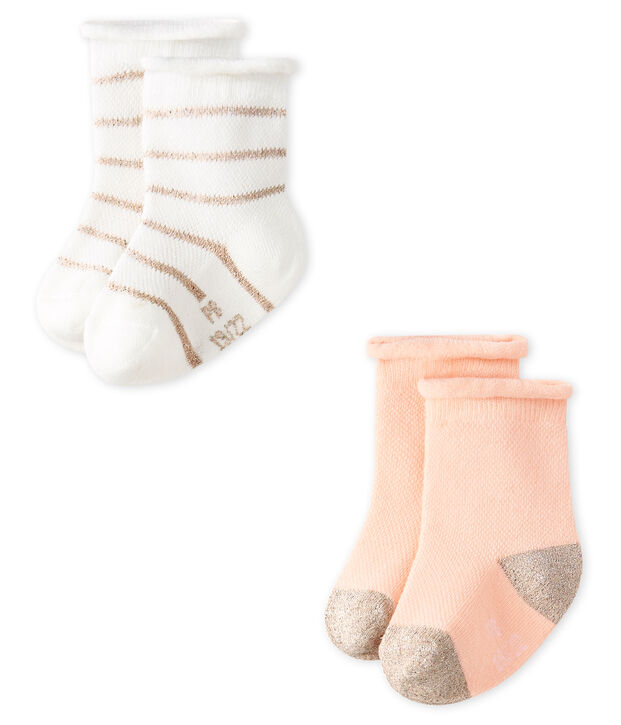 Baby Girls' Light Socks - 2-Piece Set multicolor