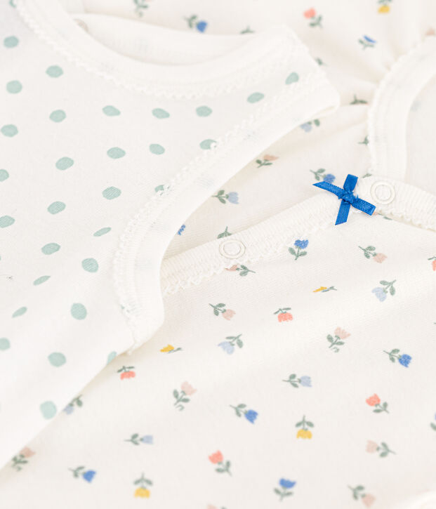 Babies' Floral Cotton Playsuits - 2-Pack multicolor