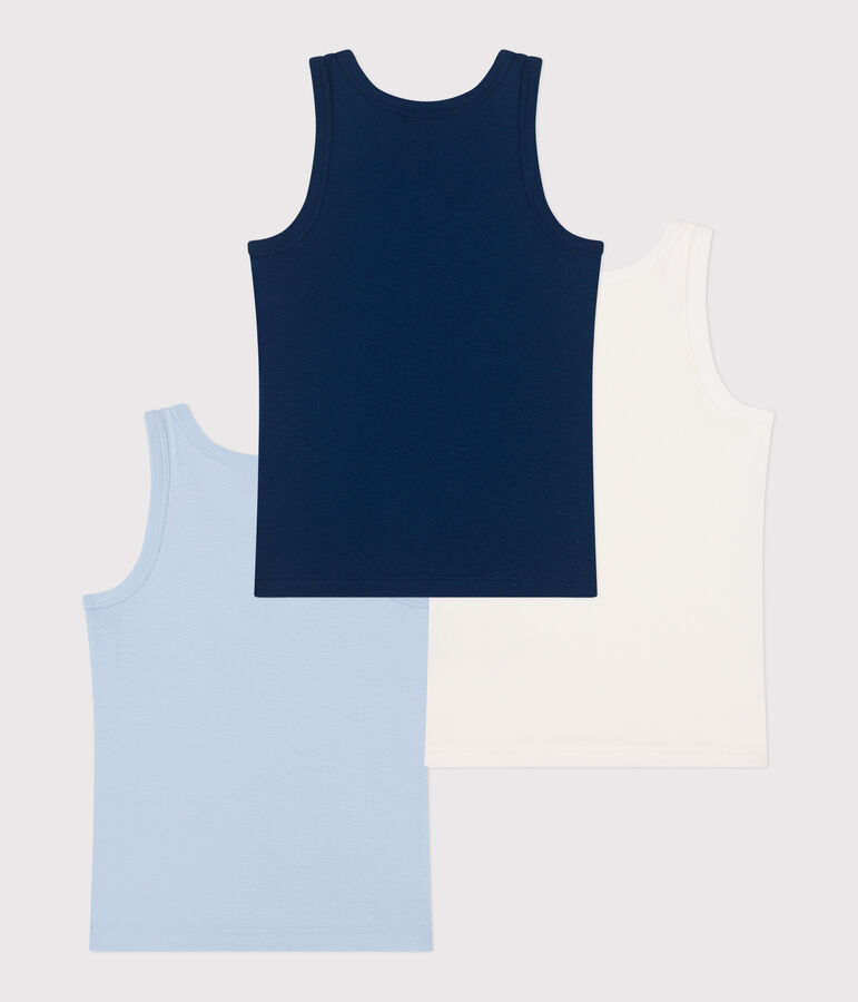 Children's plain cotton tank tops - 3-Pack variante 1