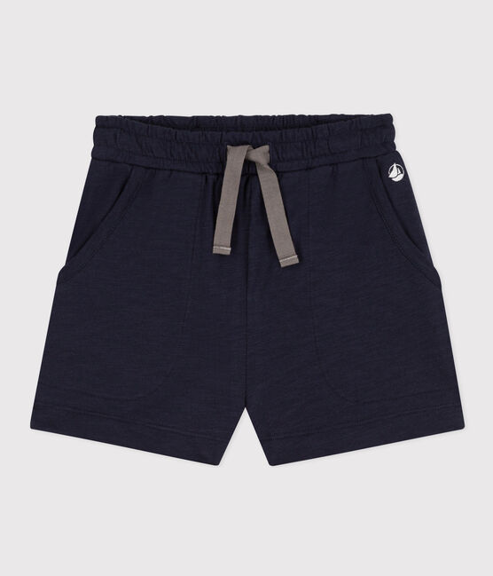 Girls' Slub Jersey Shorts SMOKING blue