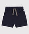 Girls' Slub Jersey Shorts SMOKING blue