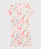Girls' Ribbed Nightdress MARSHMALLOW white/MULTICO white