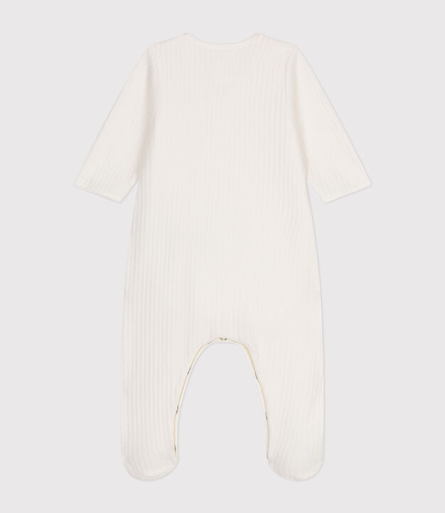 UNISEX VELOUR BODYJAMAS white