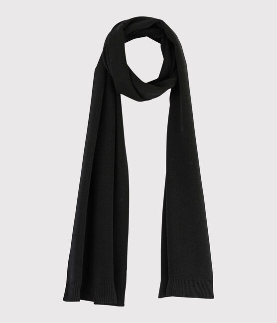 Women's woollen scarf NOIR black