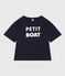 Women's Boxy Cotton T-Shirt SMOKING blue