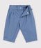Babies' plain twill trousers blue
