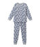 Boy's print double knit pyjamas ECUME white/MULTICO white