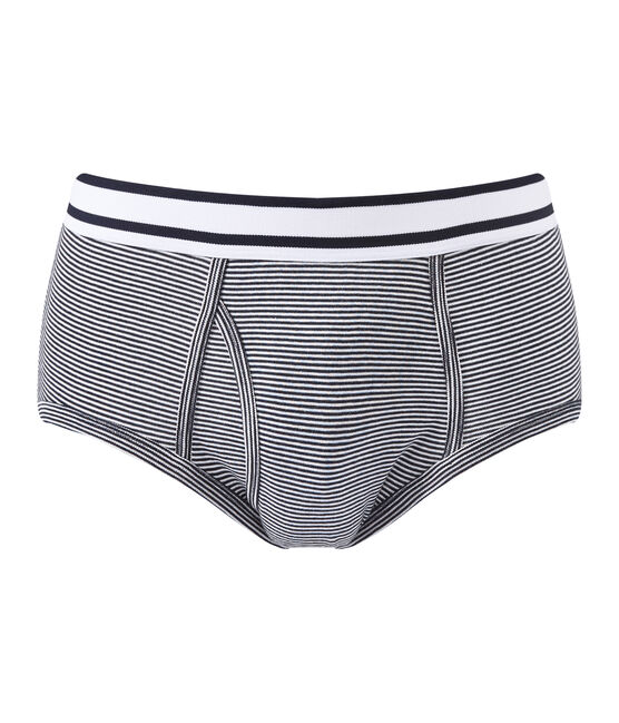 men's milleraie striped briefs SMOKING blue/MARSHMALLOW white