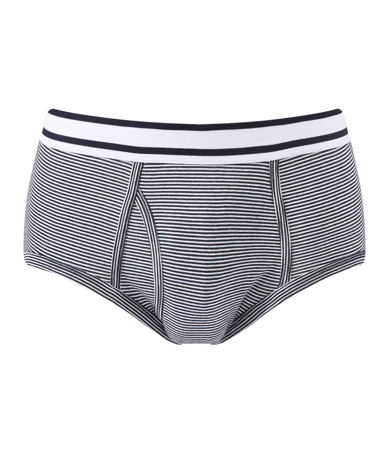 men's milleraie striped briefs blue/white