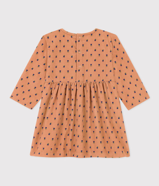 Babies' Long-Sleeved Velvet Dress SIENNA /MULTICO
