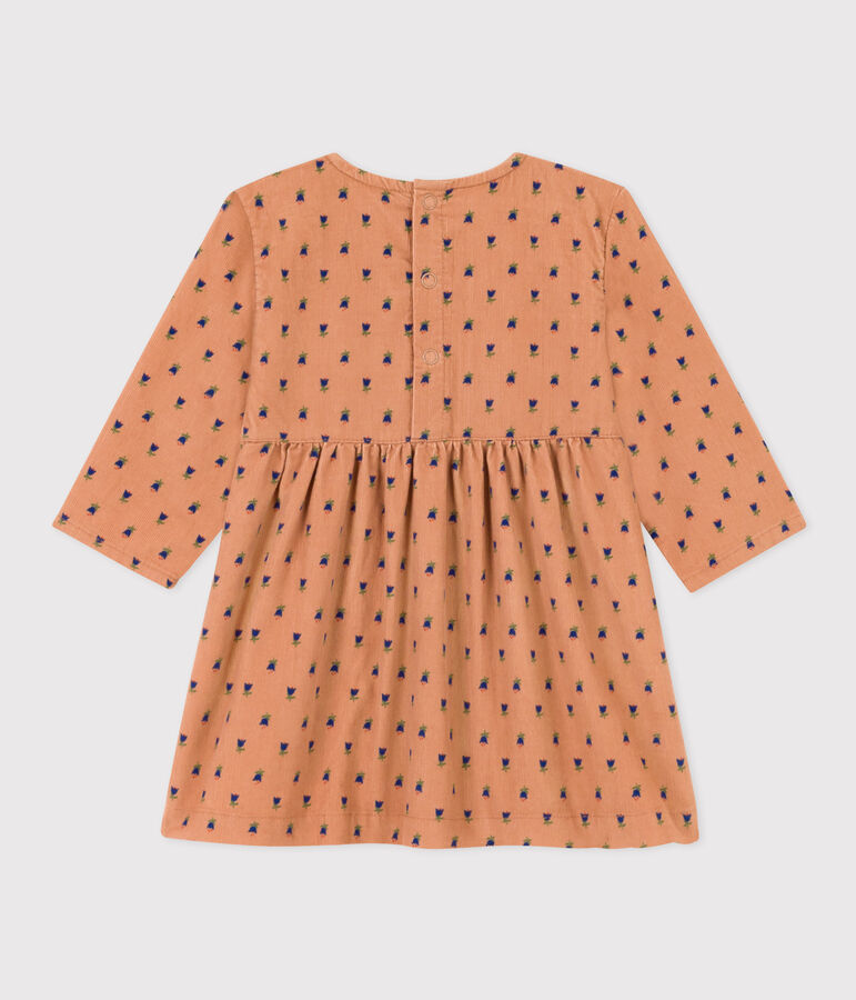 Babies' Long-Sleeved Velvet Dress SIENNA /MULTICO