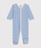Babies' Floral Print Cotton Pyjamas MARSHMALLOW blue/INCOGNITO