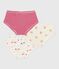 Pack of children's high-waisted printed cotton pants variante 1