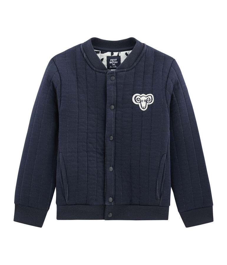 Baseball jacket Jean Jullien blue