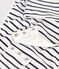 Women's striped cotton and elastane body MARSHMALLOW white/SMOKING blue