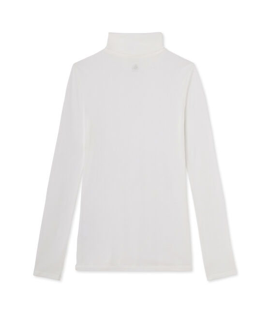 Women's undersweater in light cotton Lait white