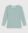 Children's Unisex Long-Sleeved Wool and Cotton T-Shirt PAUL green