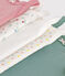 Babies' floral cotton bodysuits with straps - 5-Pack variante 1