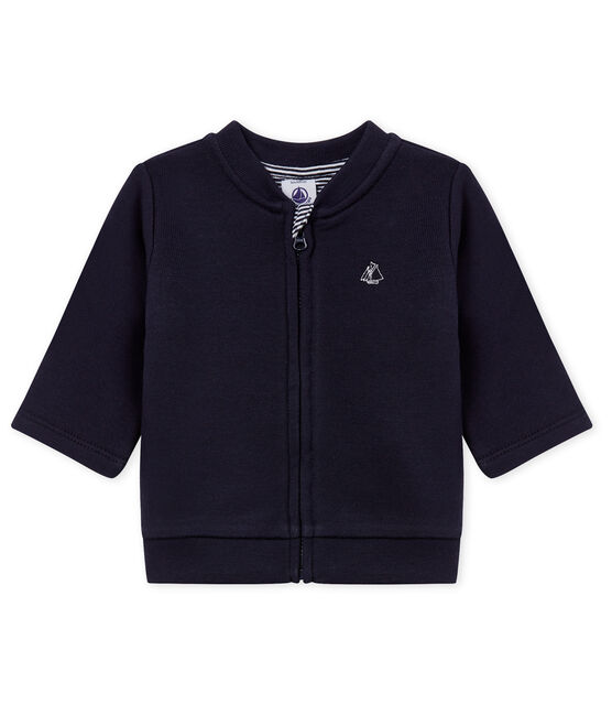 Baby boys' zipped Sweatshirt cardigan SMOKING blue