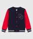 Unisex Children's Fleece Baseball Cardigan