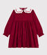 Children's long-sleeved printed flannel dress